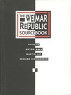 cover image of The Weimar Republic Sourcebook
